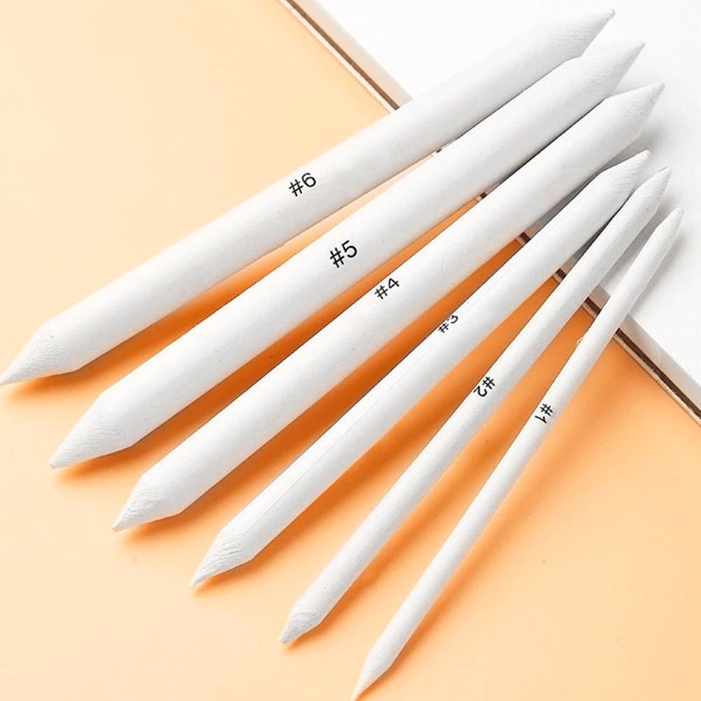6pcs Sketching Drawing Pencils Set Erasable Highlight Chalk Pencils for Beginners Artists Shading Blending and Sketch Art