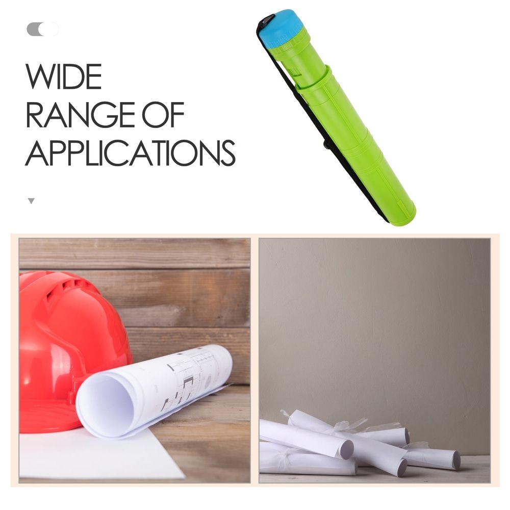 Adjustable Poster Tube with Shoulder Strap for Art Storage, Transport, and of , Drawings, Documents, 42-76cm