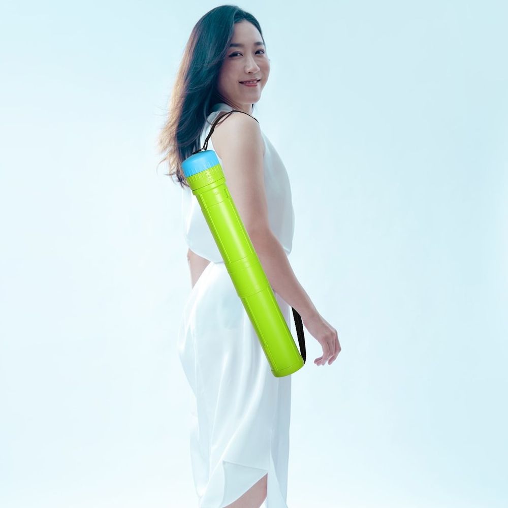 Adjustable Poster Tube with Shoulder Strap for Art Storage, Transport, and of , Drawings, Documents, 42-76cm