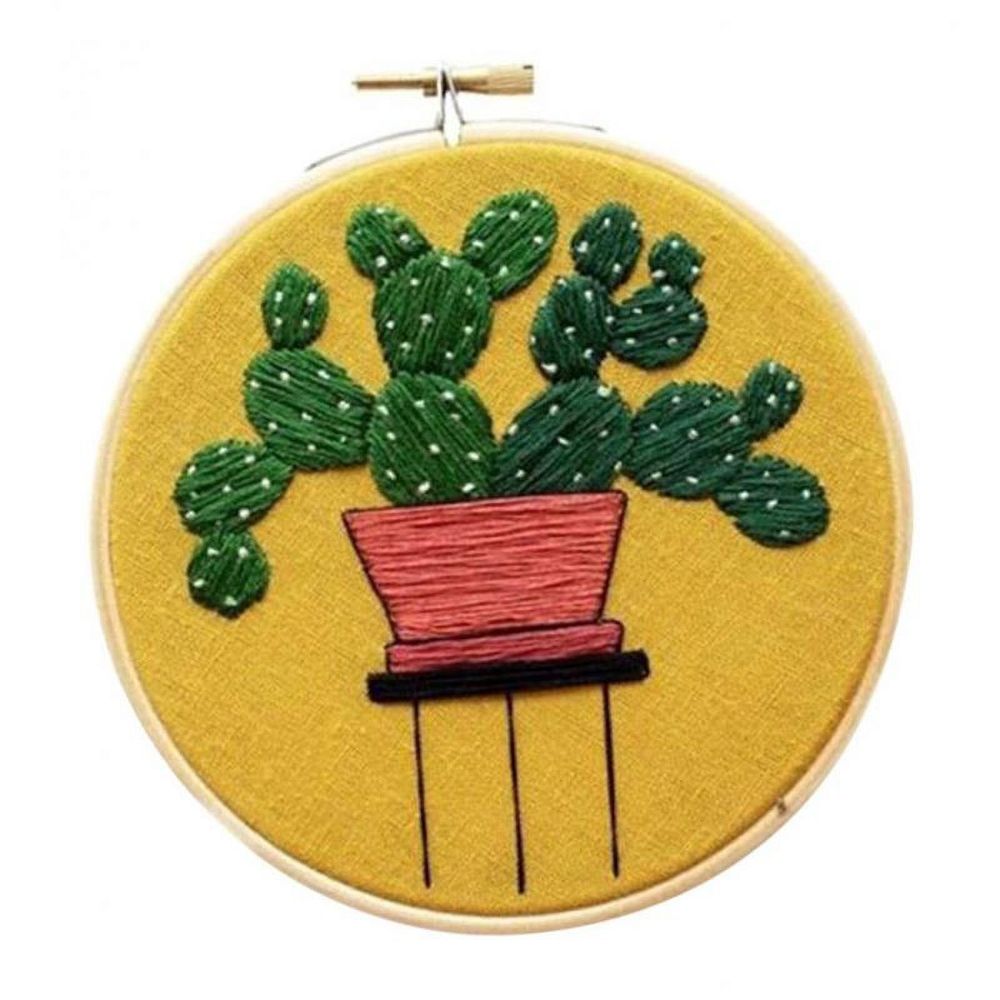 Cotton Embroidery Sets Material Potting Decoration Living