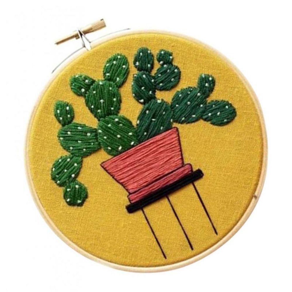Cotton Embroidery Sets Material Potting Decoration Living