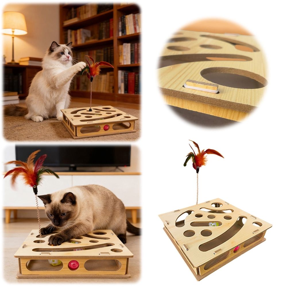 Upgrade Cat Nail File Cat Scratch Puzzle Enrichment Nail File Stress Alternative To And Grinders For A Cats That Hates Having Its Nails Trimmed For Small Dogs Dog Harness Accessories Dog Trailer And