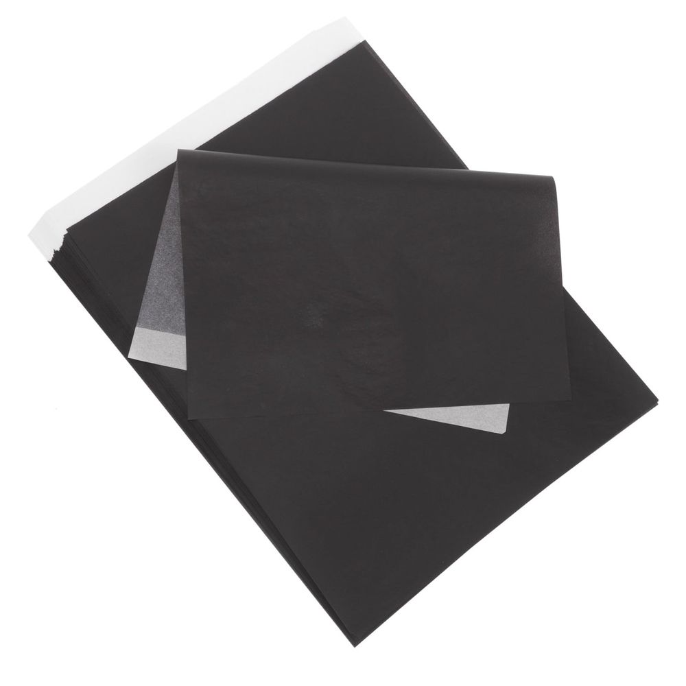 100 Sheets Black Transfer Paper for Crafts and Art Projects, Compatible with Drawing, Tracing, and Transfers