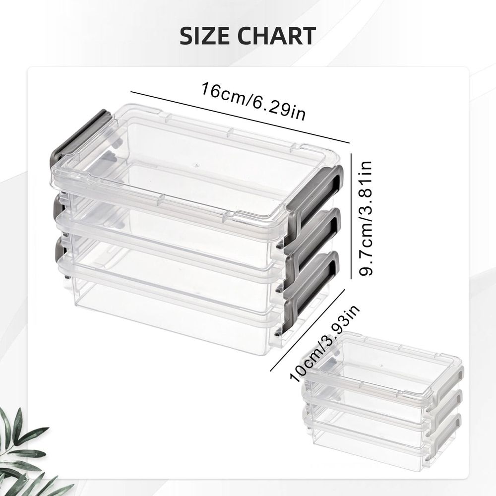 Plastic Storage Containers with Lids,Portable Project Case Document Organizer, Stackable Plastic File Storage Box,for A4 File Paper Documents Scrapbook Art Supplies(Grey 19x14.5cm)