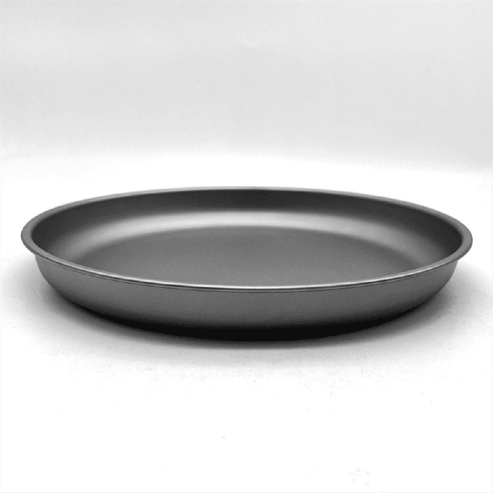 Pure Titanium Frying Pan, Portable Plate, Suitable for Outdoor Camping, Hiking and Picnicking- Food Container