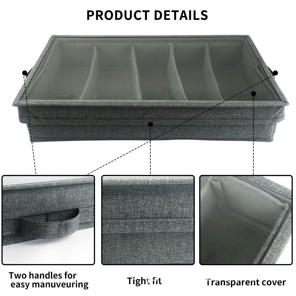 Flatware Storage Case  Adjustable Compartments - Tableware Utensil Chest with Carrying Handles - Protects and Organizes