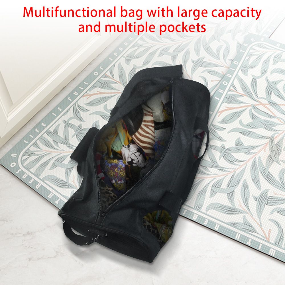 Mesh Gym Bag Gym Mesh Roll Bag Cross Shoulder Carry on Bag Gym Travel Hiking Travel Duffle Bag Multifunctional