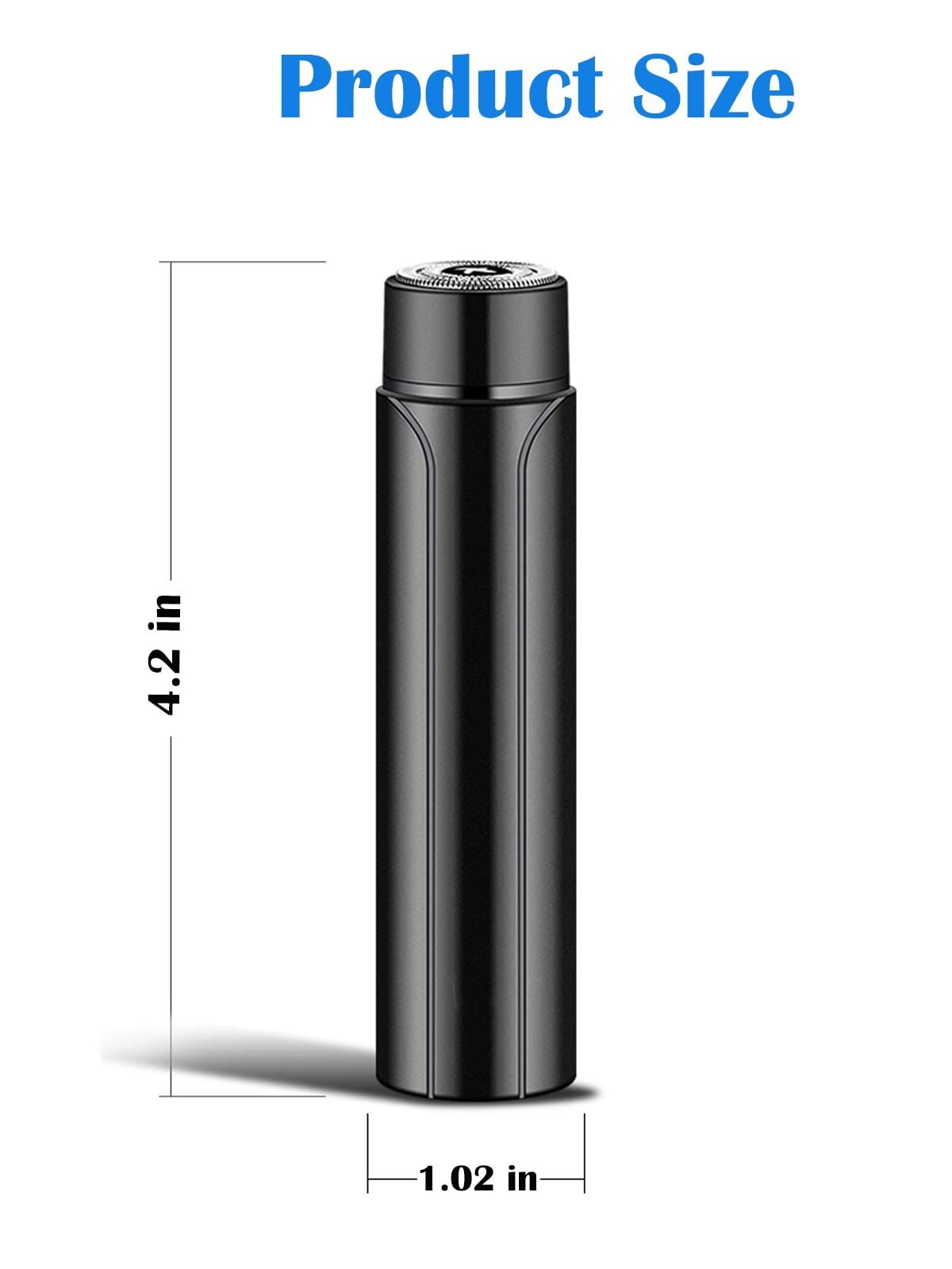 Electric Razor Mini Shavers, Portable, USB Rechargeable, Perfect for Travel and Touch-ups, Unisex Electric Razor for Men , Black