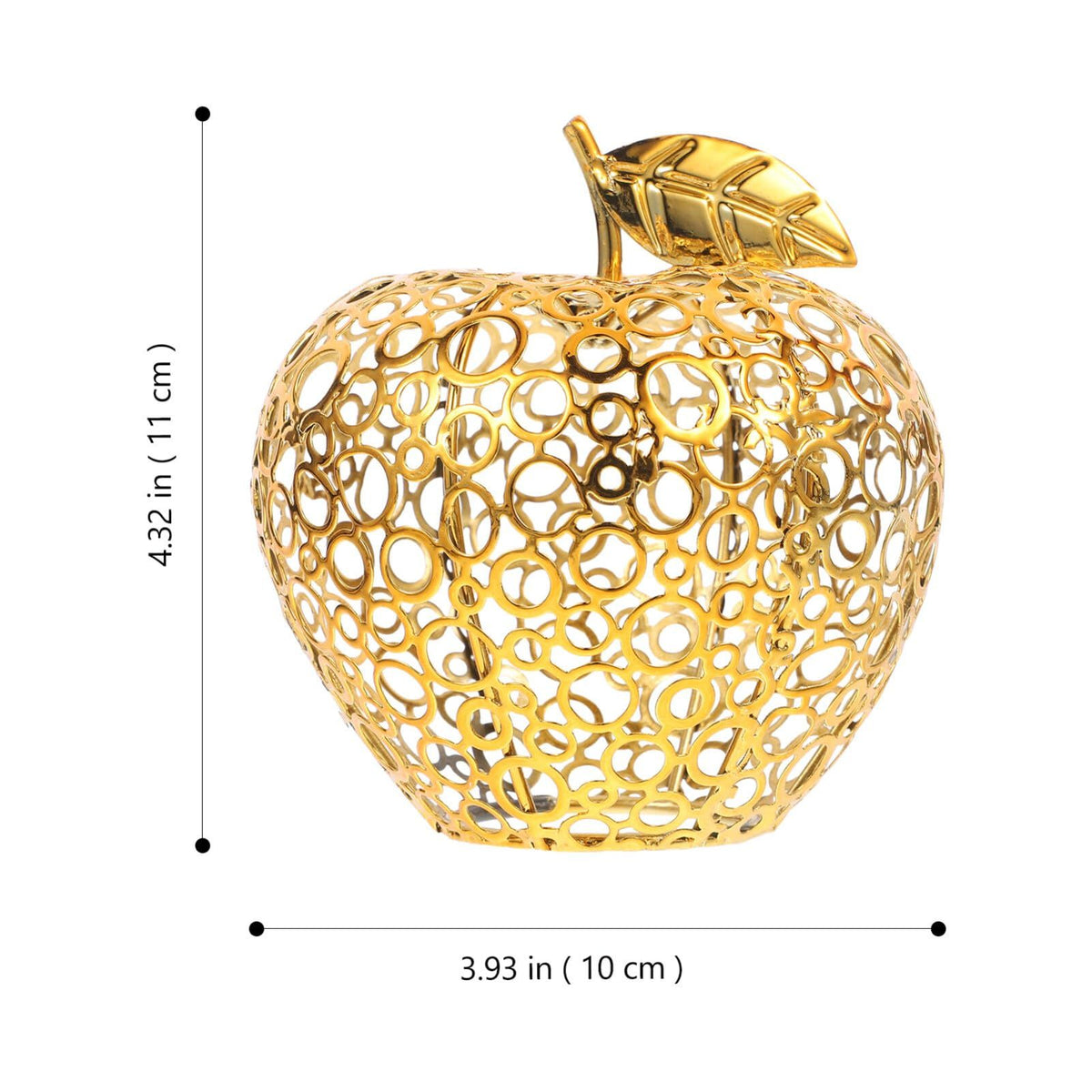 Xmas Supplies Apple Metal Ornament Artwork Iron Coffee Table Garneck Xmas Supplies Apple Metal Ornament Desktop Iron Candlestick