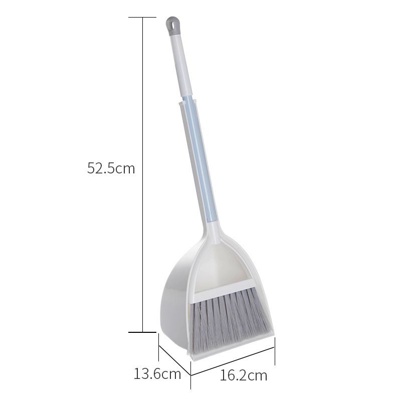 Mini Broom&Dustpan, Home&Kitchen Sweeping for Kids Desktop cleaning 
 Combination set 1pcs(White+Gray)