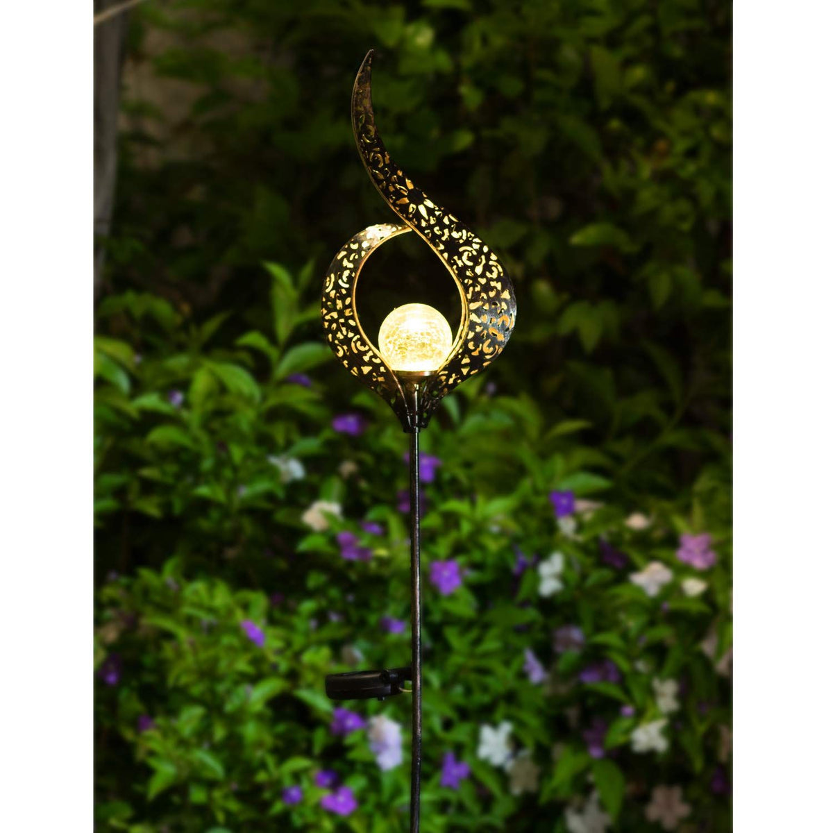 Outdoor Solar Lights Garden Stake Lights, Waterproof LED Christmas Gift Fairy Lights for Pathway,Lawn,Patio or Courtyard (Bronze)