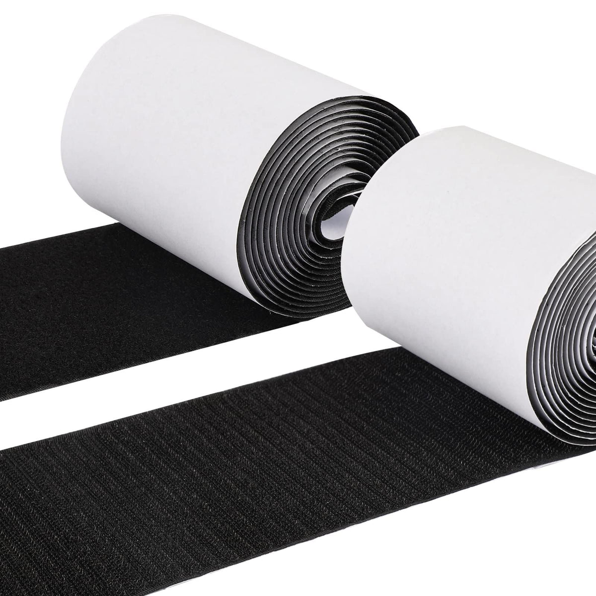 4 Inch x 9.8 Feet Hook and Loop Tape for Couch Cushions, Strips with Adhesive, Nylon Self Adhesive Heavy Duty Strips for Home