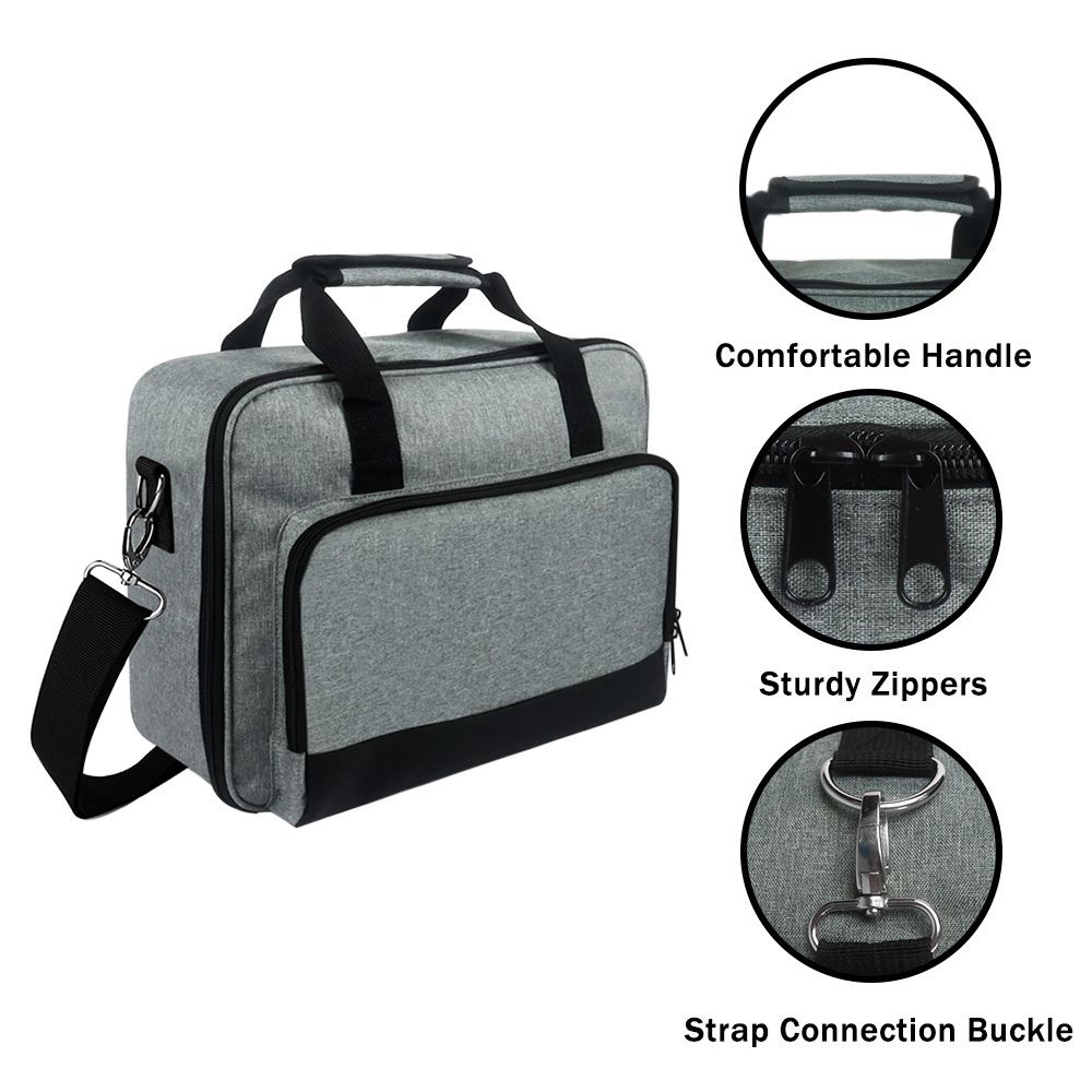 Projector Carrying Case, Projector Bag with Accessories Storage Pockets & Adjustable Shoulder Straps,and Most Mini Projectors