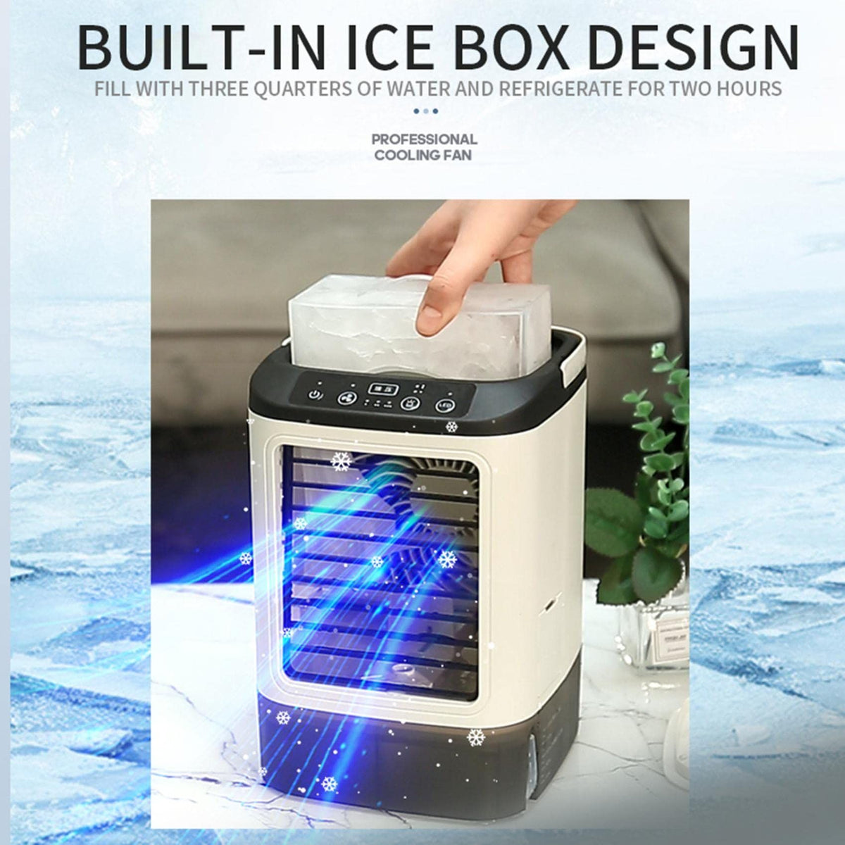 Portable Air Conditioner, Evaporative Air Cooler In 3 Speed, USB Air Personal Conditioner With Humidifier For Home Offic