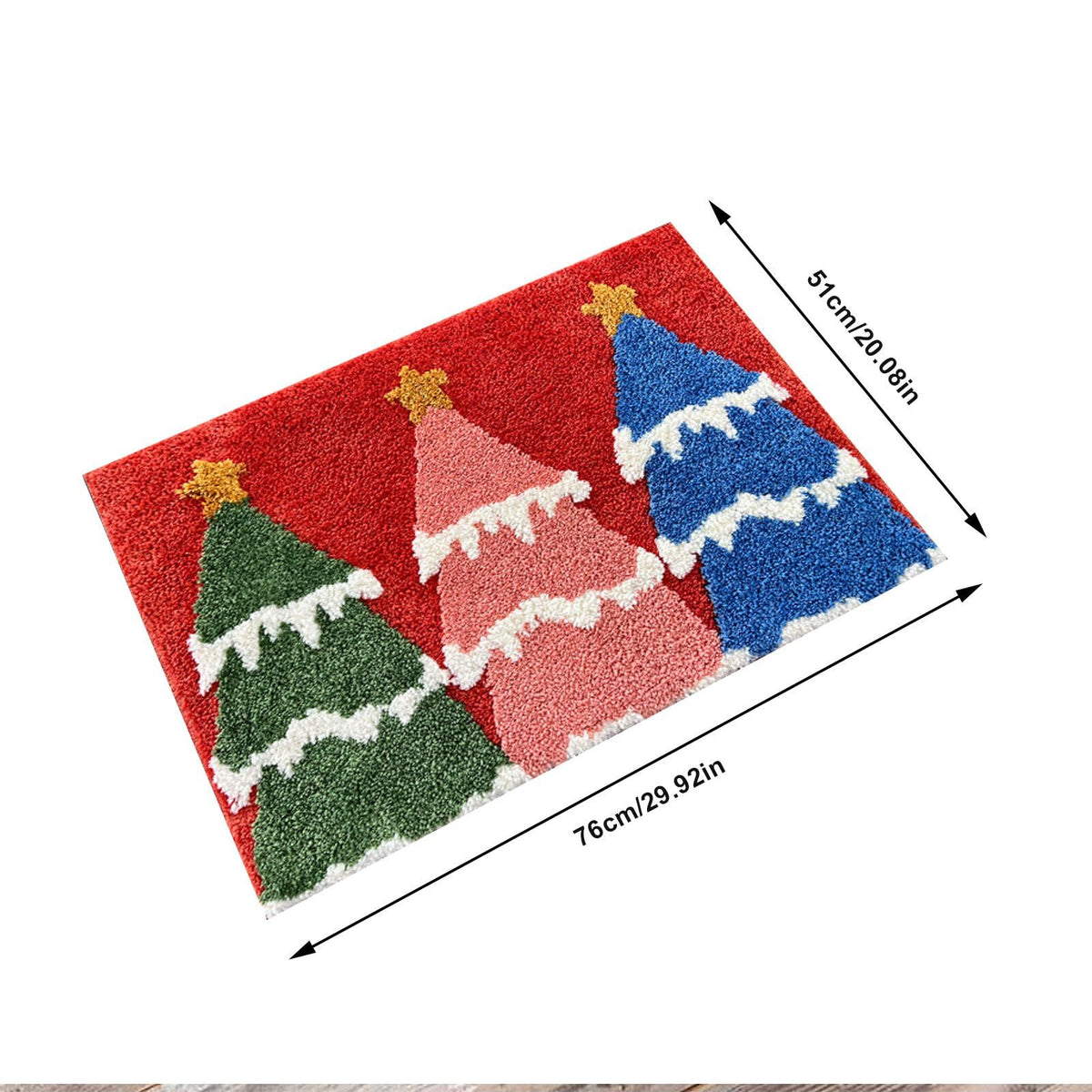 Christmas Bath Mat Cute Bath Rug Super Soft Christmas Bath Rug Absorbent Bathroom Non Slip Christmas Bathroom Decor 20 x 30inch