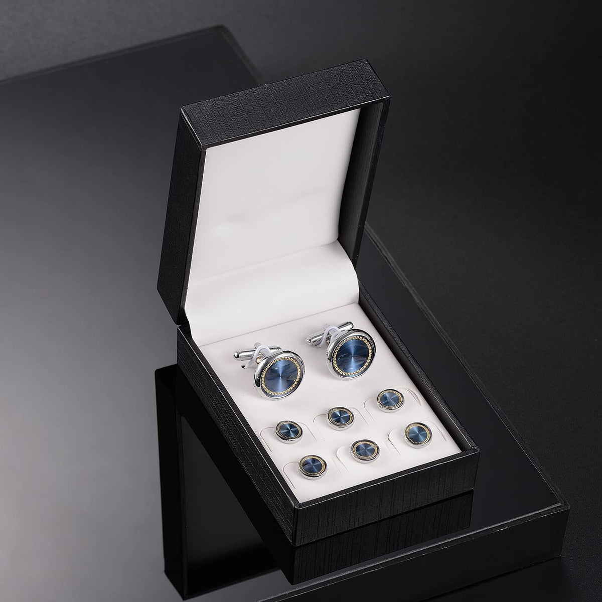 Men's Jewelry Cufflinks and Studs for Tuxedo Shirts for Weddings, Business, Dinner you want to look afluent