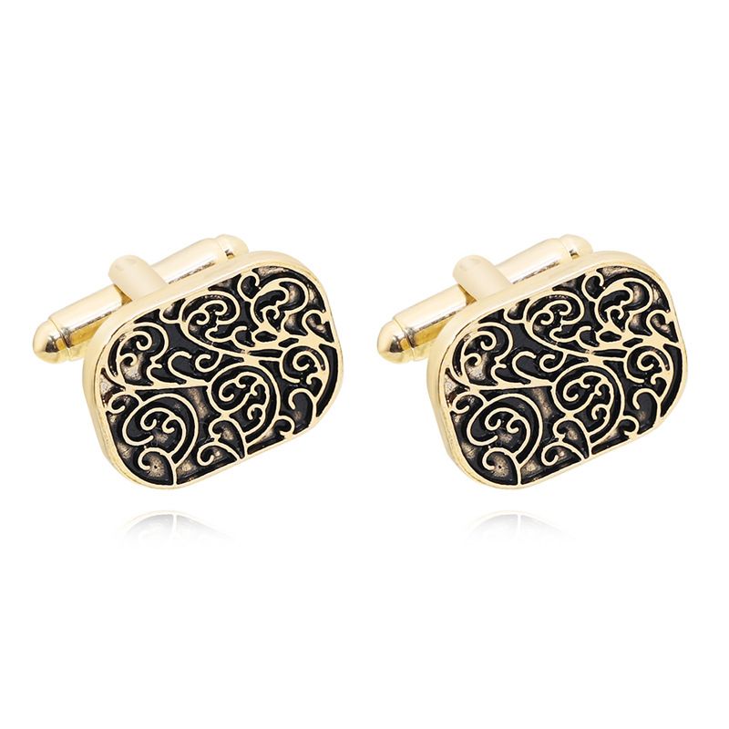 Vintage Roman Lover Pattern Cuff Links in Gift Box Universal Cufflinks for Men Lady Business Wedding Anniversary Shirt