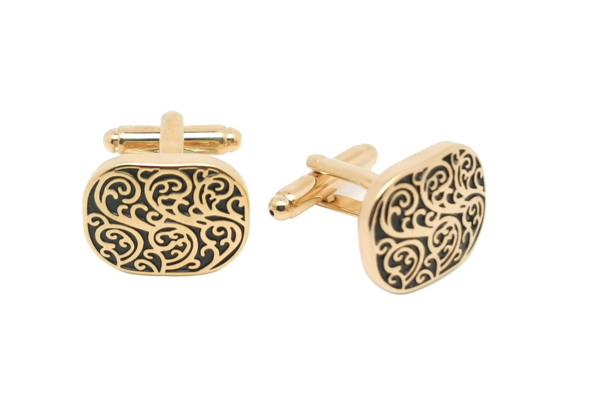 Vintage Roman Lover Pattern Cuff Links in Gift Box Universal Cufflinks for Men Lady Business Wedding Anniversary Shirt