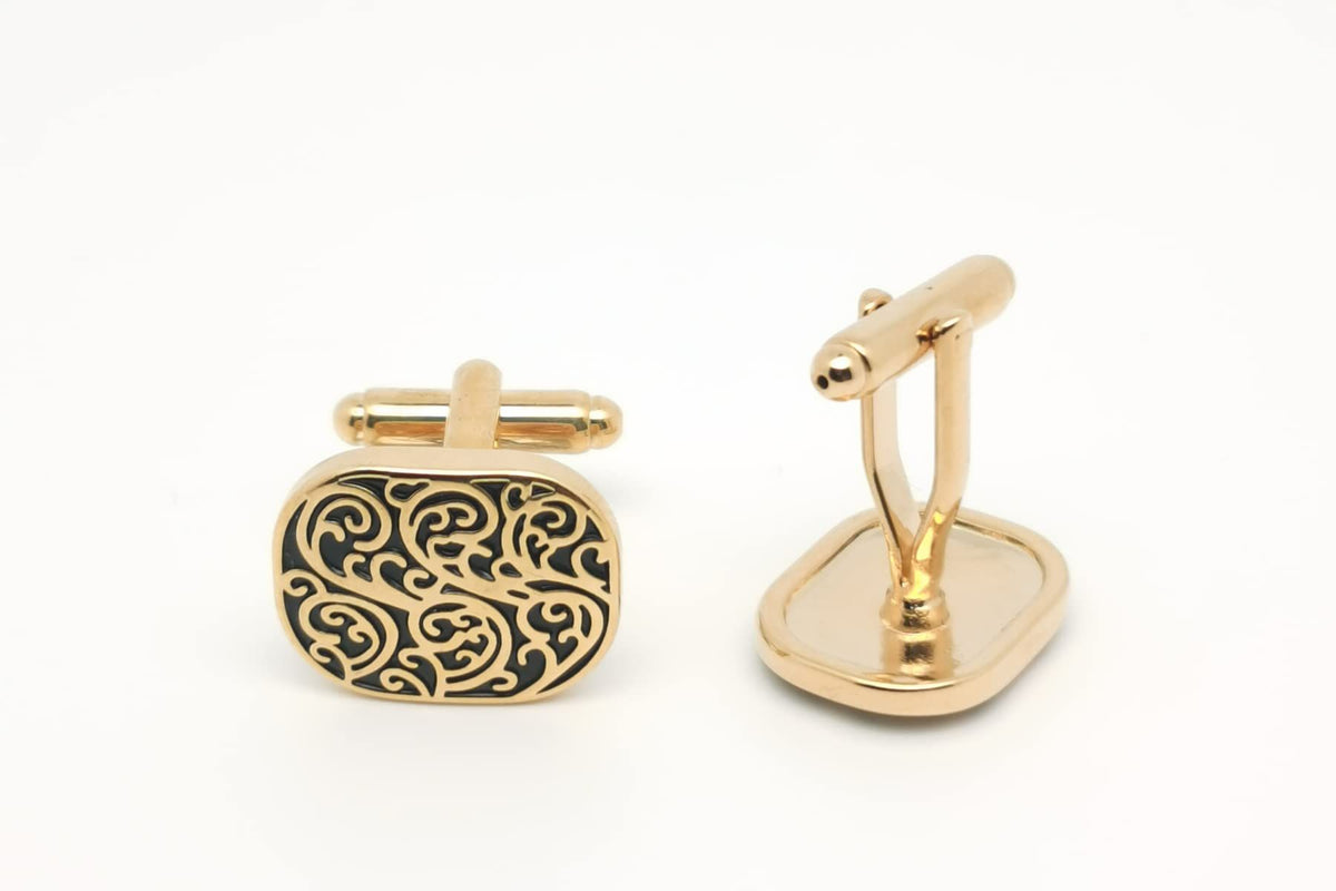 Vintage Roman Lover Pattern Cuff Links in Gift Box Universal Cufflinks for Men Lady Business Wedding Anniversary Shirt