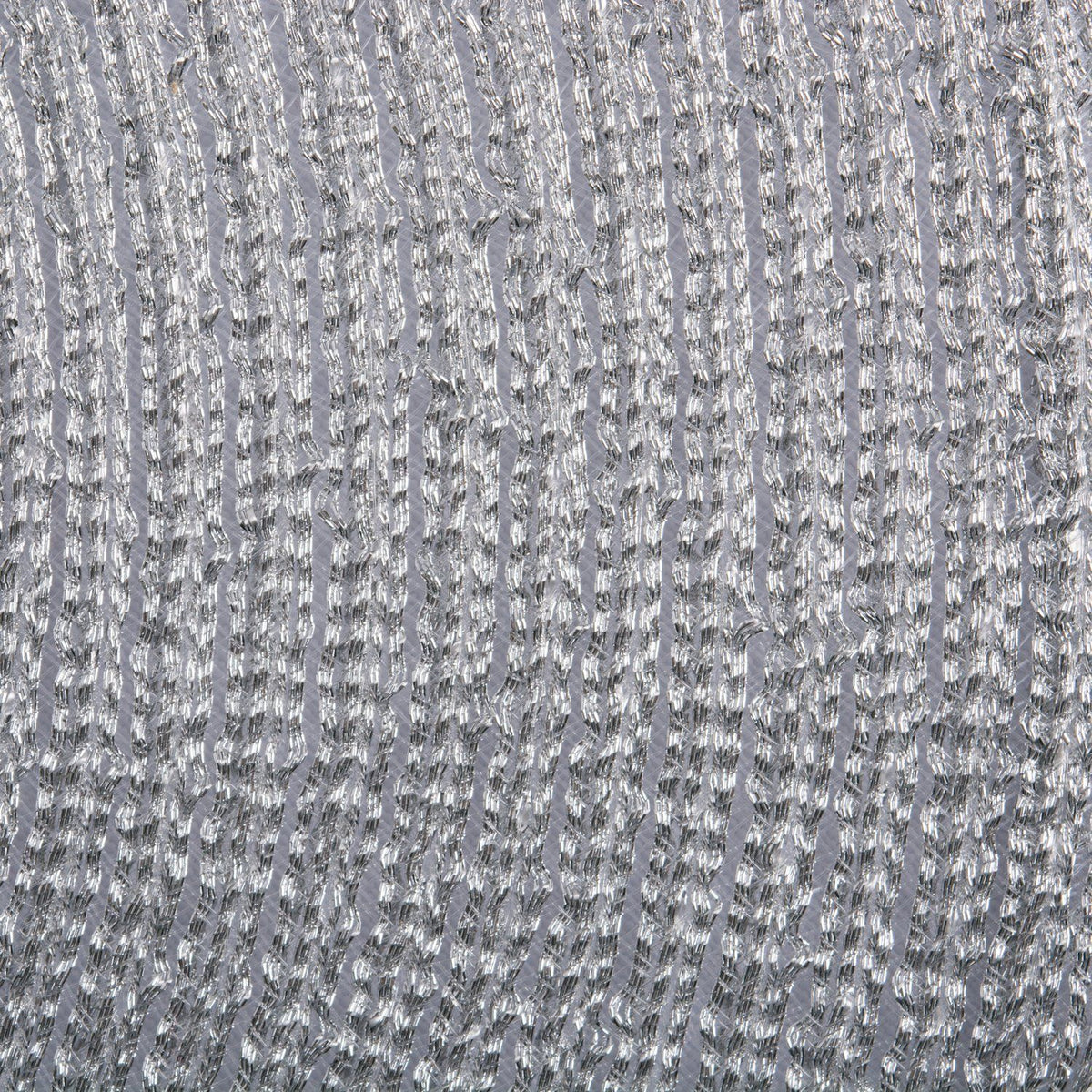 4 Piece DII Woven Placemats Collection Metallic Round Placemat Set, 11.8", Platinum SilverDecorative Sparkle Bling