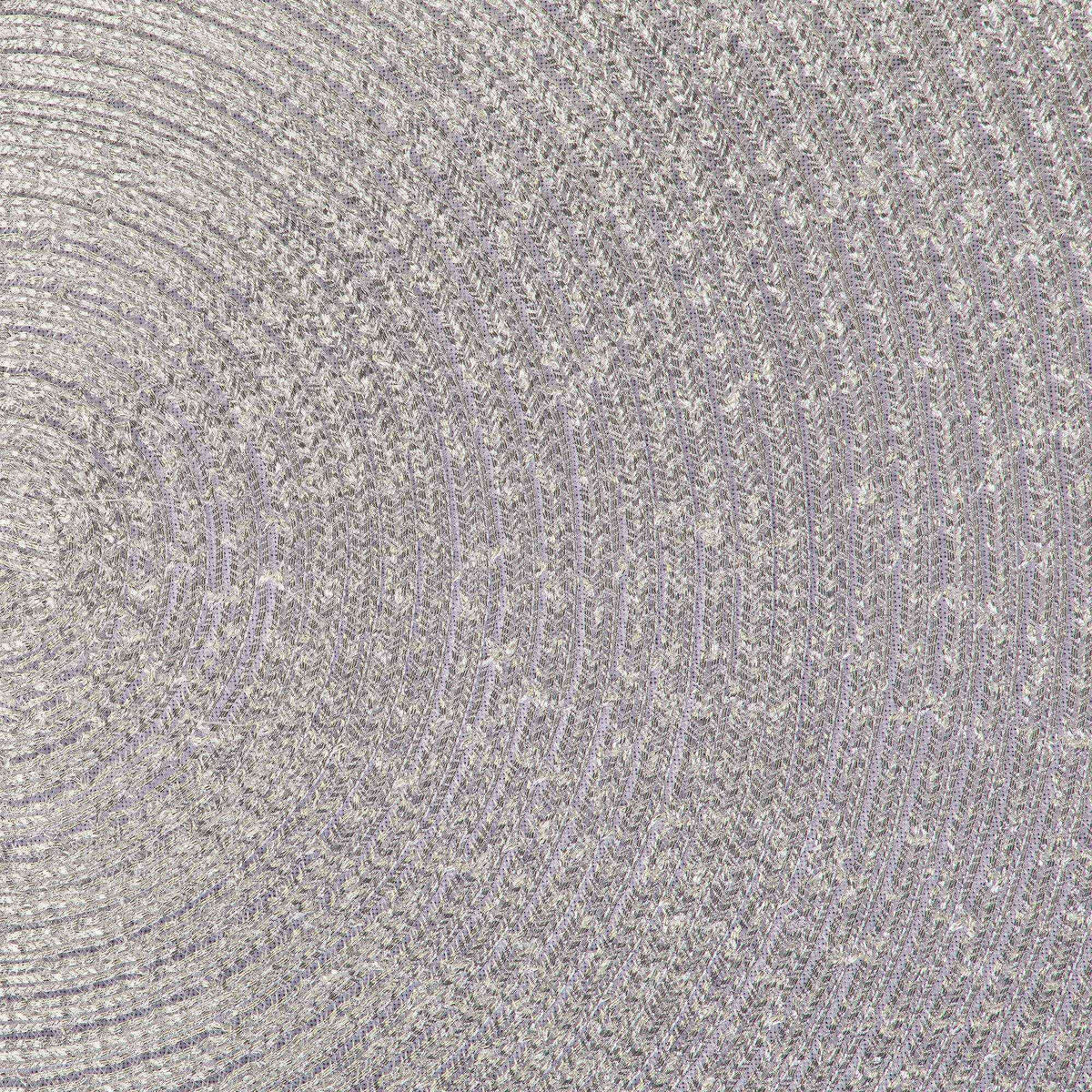 4 Piece DII Woven Placemats Collection Metallic Round Placemat Set, 11.8", Platinum SilverDecorative Sparkle Bling