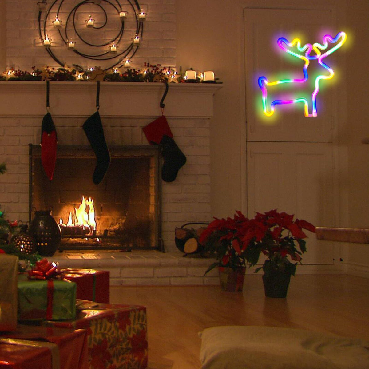 Christmas Neon Sign, Christmas Tree LED Neon Light Signs Indoor Decor USB or Battery Powered Neon Lights for Christmas
