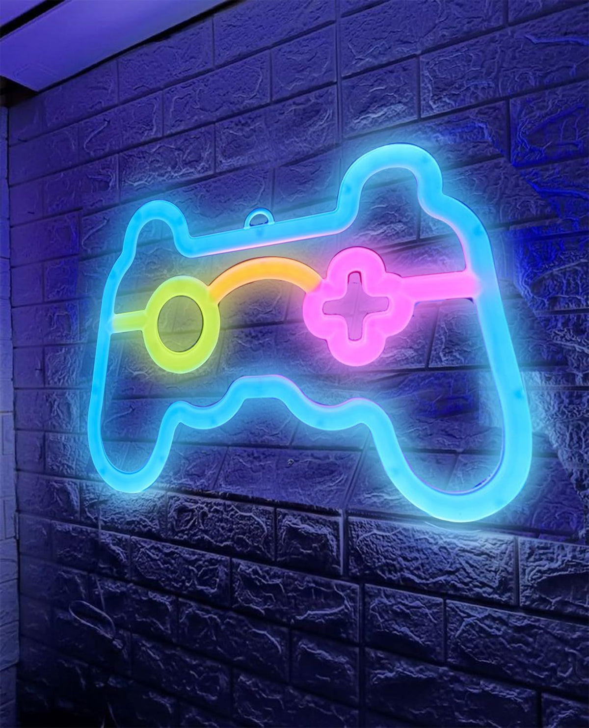 Game Neon Sign, Game Controller LED Neon Signs for Gamer Room Wall Bedroom Decor, Gamer Gifts Neon Lights for Boys Teen Gaming