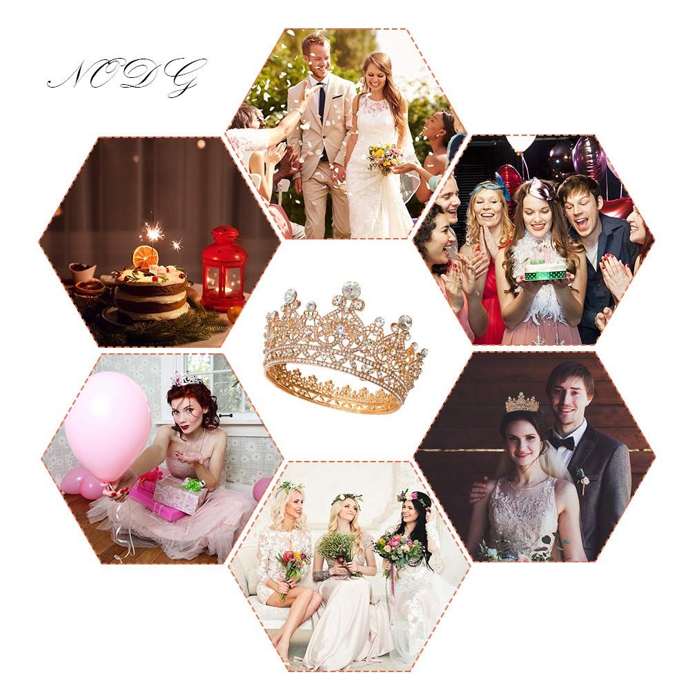 Gold Crowns for Women Bride Princess Crowns Tiaras and Crowns for Women Elegant Crowns Women's Headbands Bridal Wedding