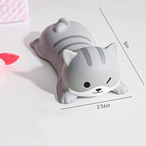 Wrist Rest Support for Mouse Keyboard Computer Elbow Pad Arm Rest for Desk Ergonomic Office Supplies Slow Rising PU Mouse Pad Cat