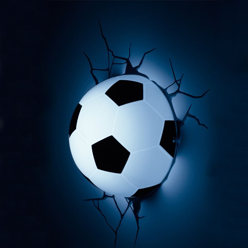 Sports Soccer Ball 3D Deco Light for Boys Kids Room Children Bedroom Amusement Kindergarten Decoration（9cm）