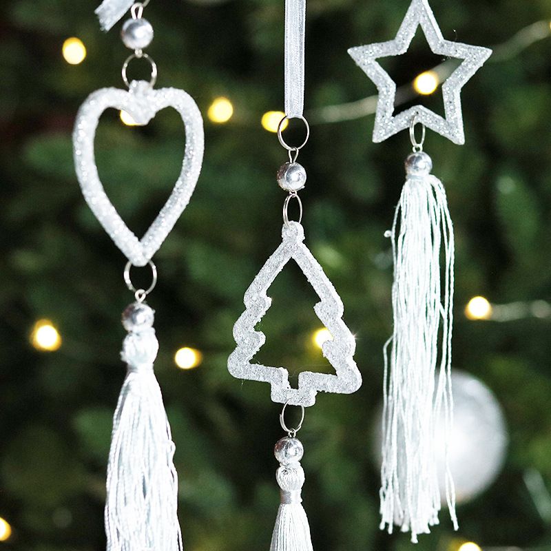 3pcs Christmas Acrylic Pendant Christmas Hanging Acrylic Christmas Tree New Year Decoration Festival Decoration