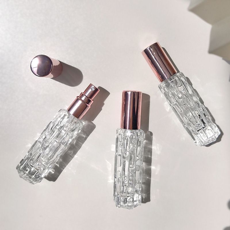 10ml Glass Perfume Atomizer,Empty Refillable Perfume Spray Bottle for Men and Women,Portable Fragrance Fine Mist Spray 3pes