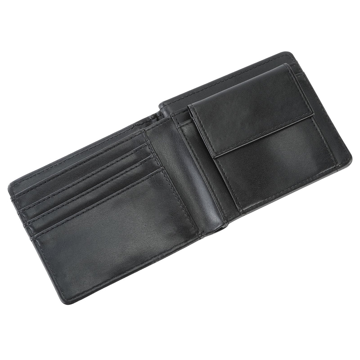 Slim Front Pocket Wallets For Men - Genuine Leather Credit Card Mens Bifold Wallet With Zipper Coin Stylish Genuine