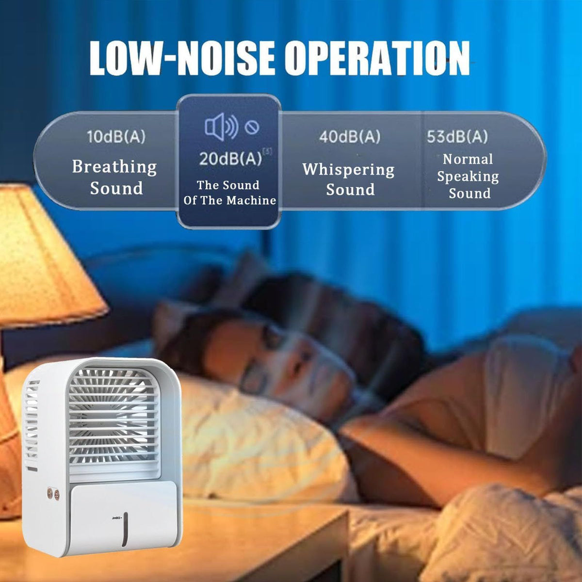 Portable Air Conditioner, Portable Air Cooler for Bedroom Office, Instant Cooling, Quiet, Let You Enjoy Sleep in the Cool(1pcs)