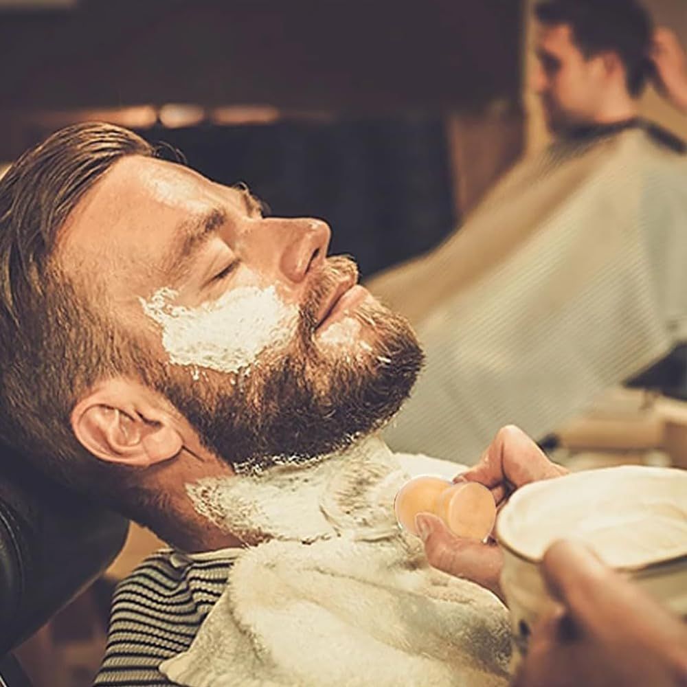 Men's Shave Brush - Premium Quality Shaving Brush with Wooden Handle dense, and durable, providing a comfortable and close shave.
