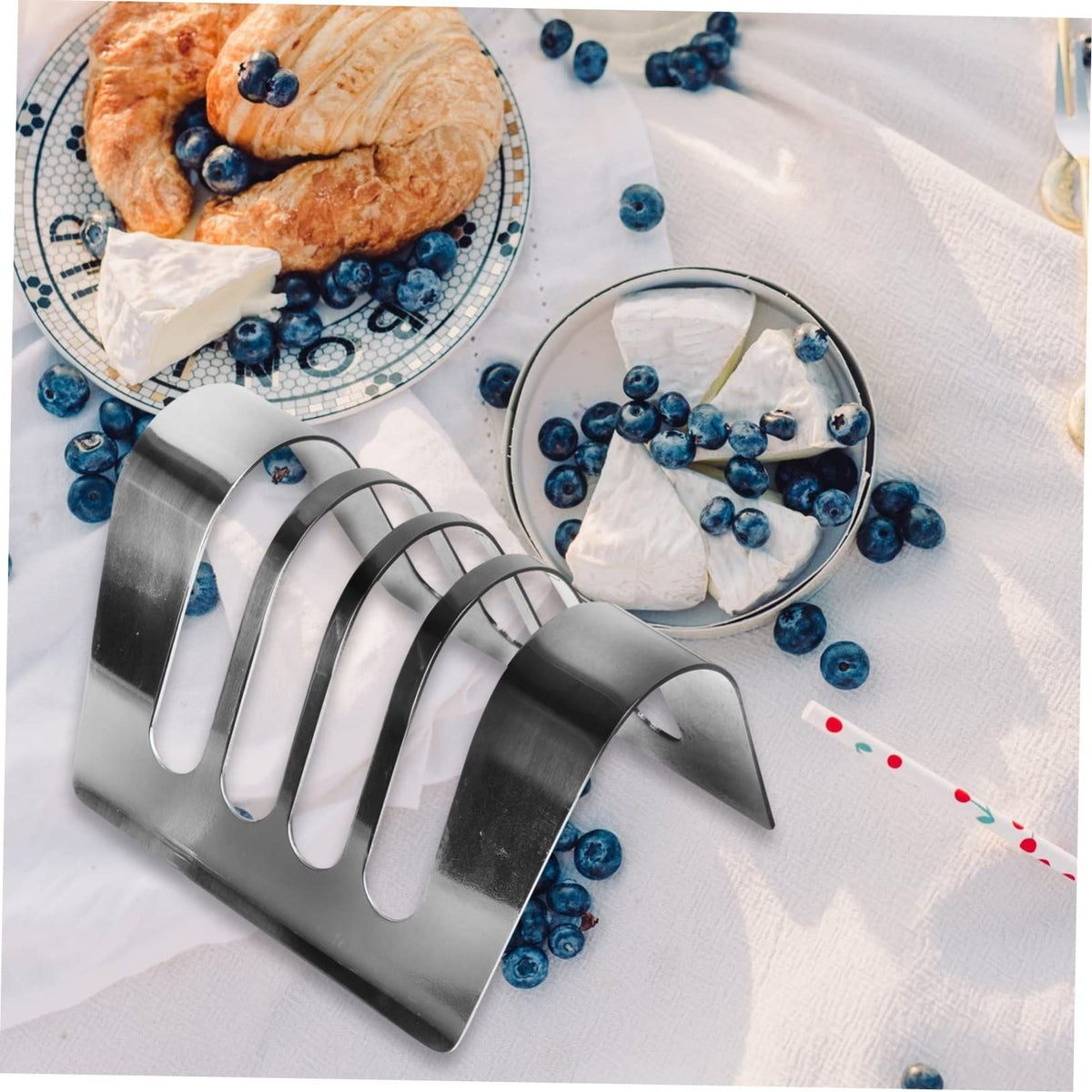 Bread Rack Tableware for Bread Kitchen Supplies Cooling Rack for Sliced-toast Mini Containers Sandwich Rack for Toaster Stainless