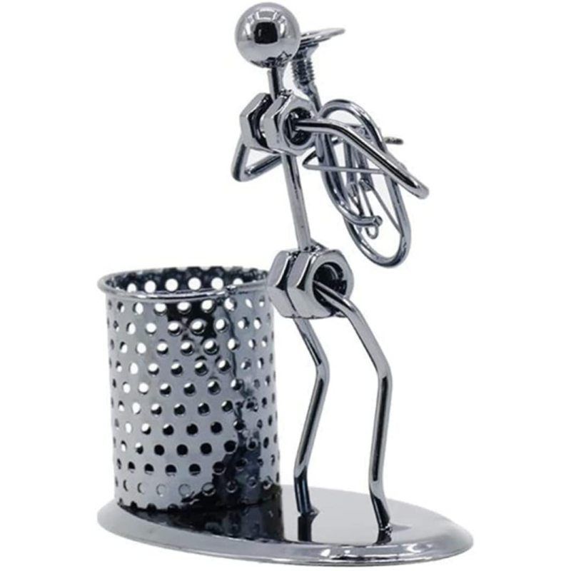 Pen Holders Iron Pen Case Iron Pen Holder Model Desktop Desktop Pen Holder Made of metal iron, strong and durable