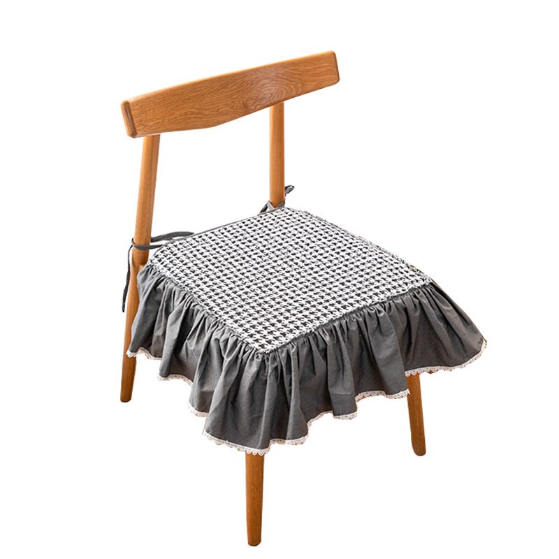 Chair Cushions Non Skid with Ruffles,Vintage Dining Chair Pad with Ties,Seat Cushion for Wedding Party Home Kitchen Decorations
