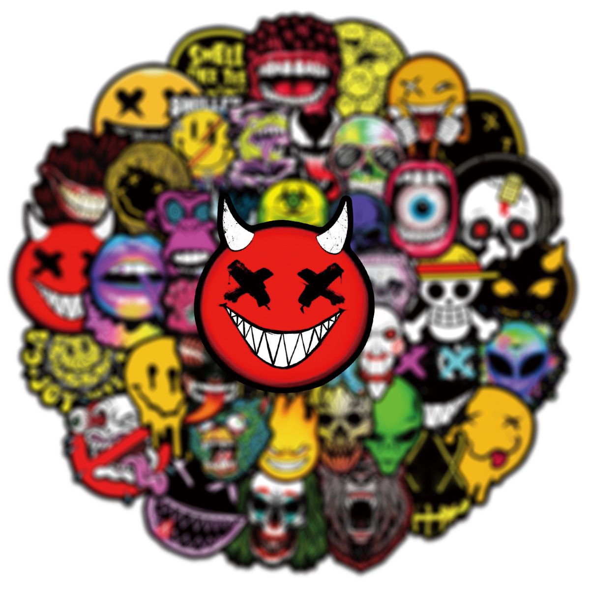 Halloween Stickers (Hallowehorror)
50 PCS Horror Movie Stickers,Horror Decor,Scary Movie Gifts,Spooky Gifts,Supernatural
