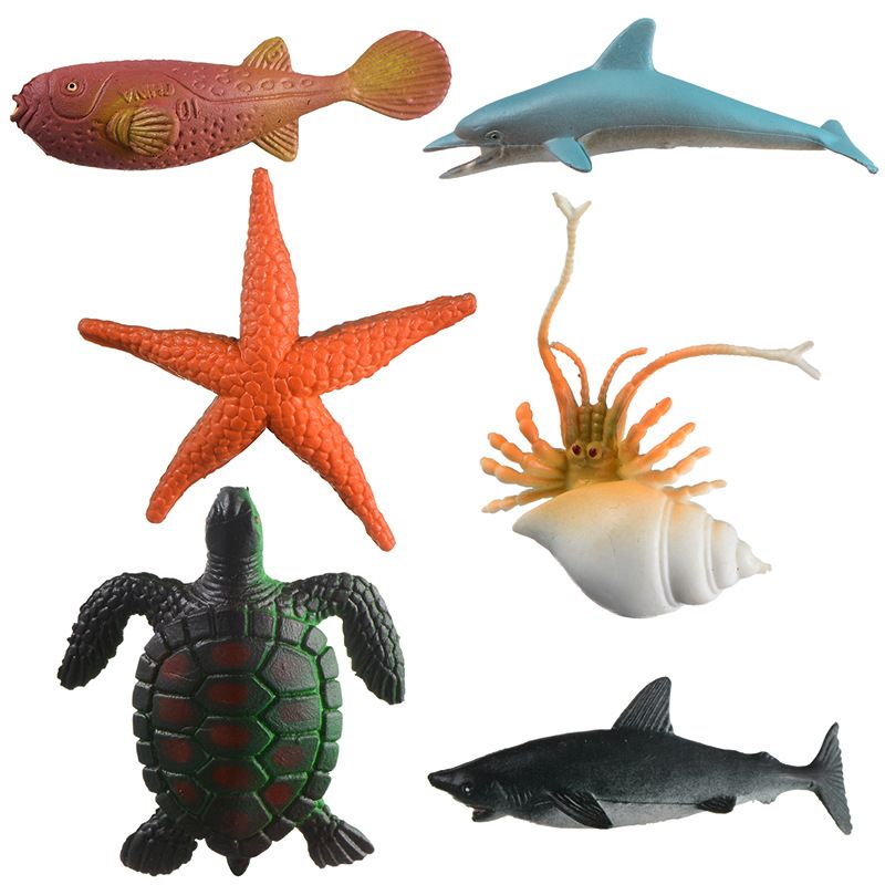 36 Pcs Plastic Ocean Sea Animals Toys Set Mini Ocean Sea Animal Figures Sea Animal Bath Toys Ocean Sea Creatures Party Favors