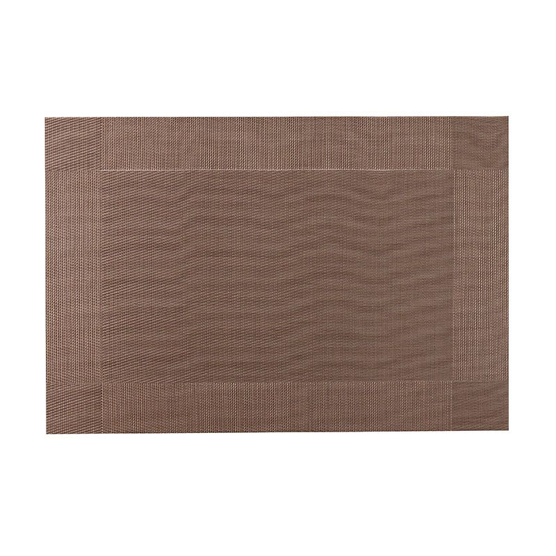 Placemats Washable Easy to Clean PVC Placemat for Kitchen Table Heat-resistand Woven Vinyl Table Mats （4pcs）