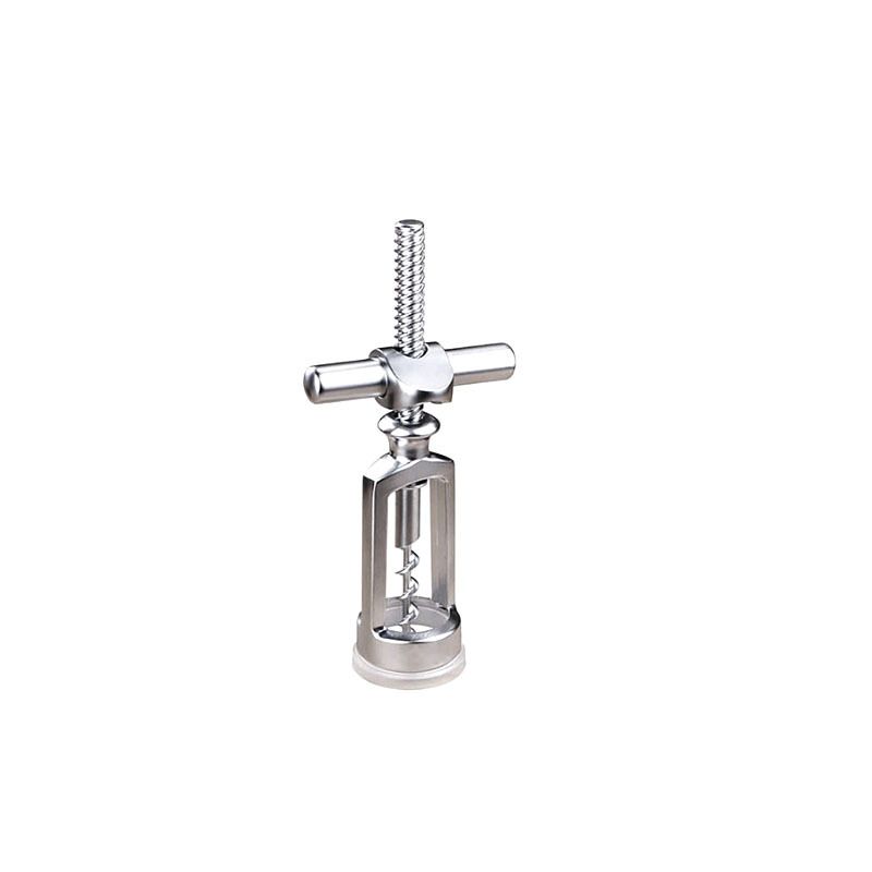 Can Openers， Stainless Steel Self Pulling Corkscrew and Cap Cut Foil Cutter Handheld Wine Opener （silvery）