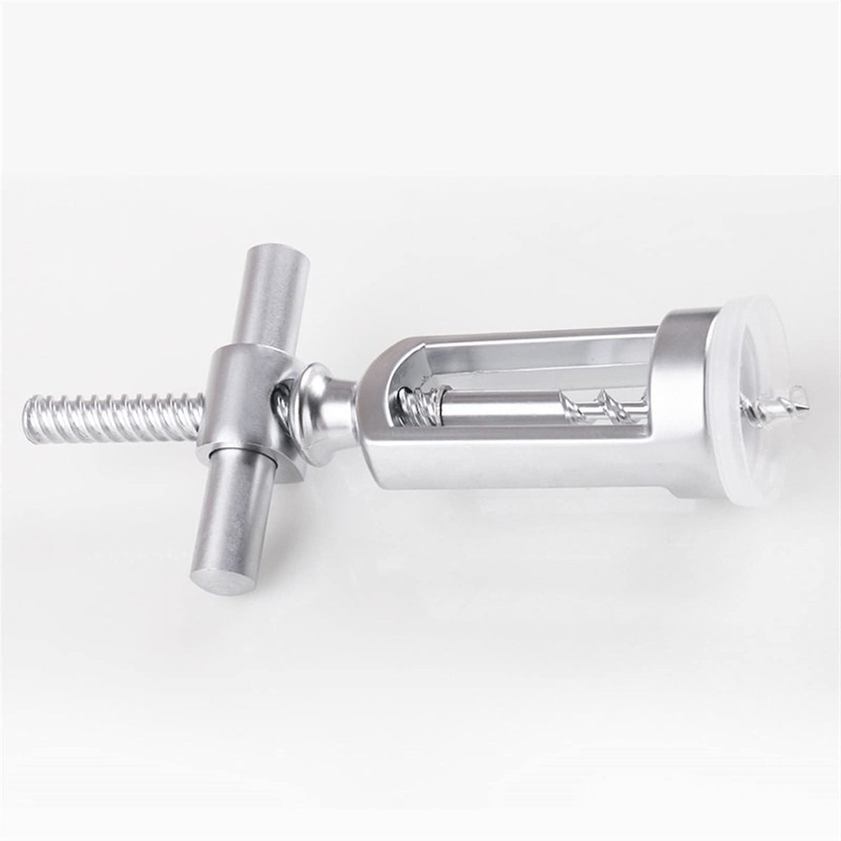 Can Openers， Stainless Steel Self Pulling Corkscrew and Cap Cut Foil Cutter Handheld Wine Opener （silvery）