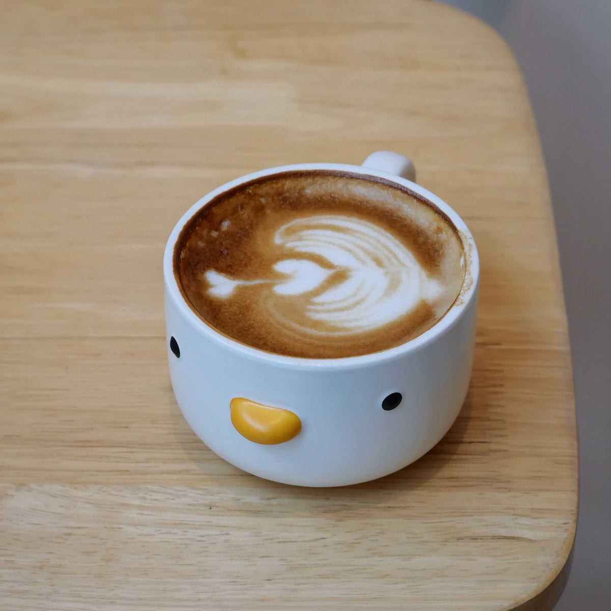 Funny Duck Coffee Cup, Handmade Glaze Cute Mug, Safety Ceramic Milk Latte Mugs, 7oz Espresso Cup. Best Gifts For Coffee Lover.