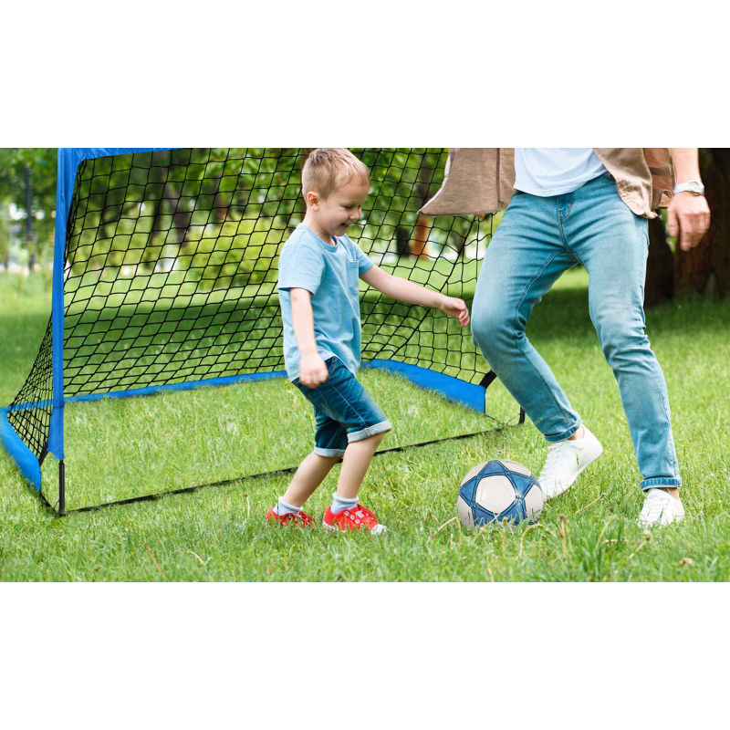 Kids Soccer Goal for Backyard Set - Toddler Soccer Nets Training Equipment, Soccer Ball, Pop Up Portable Soccer Set for Kids