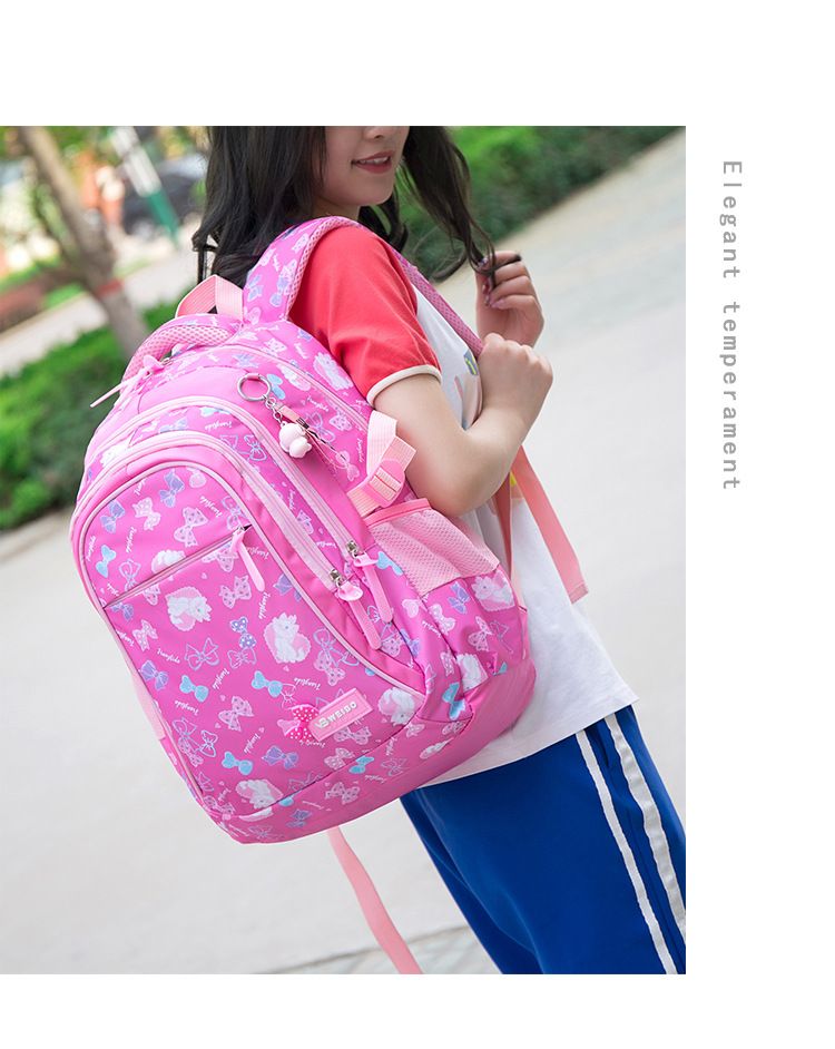 Backpack for Girls Cute School Backpacks for Girls Kindergarten Elementary Preschool Middle Kids School Bags with Lunch (Purple)