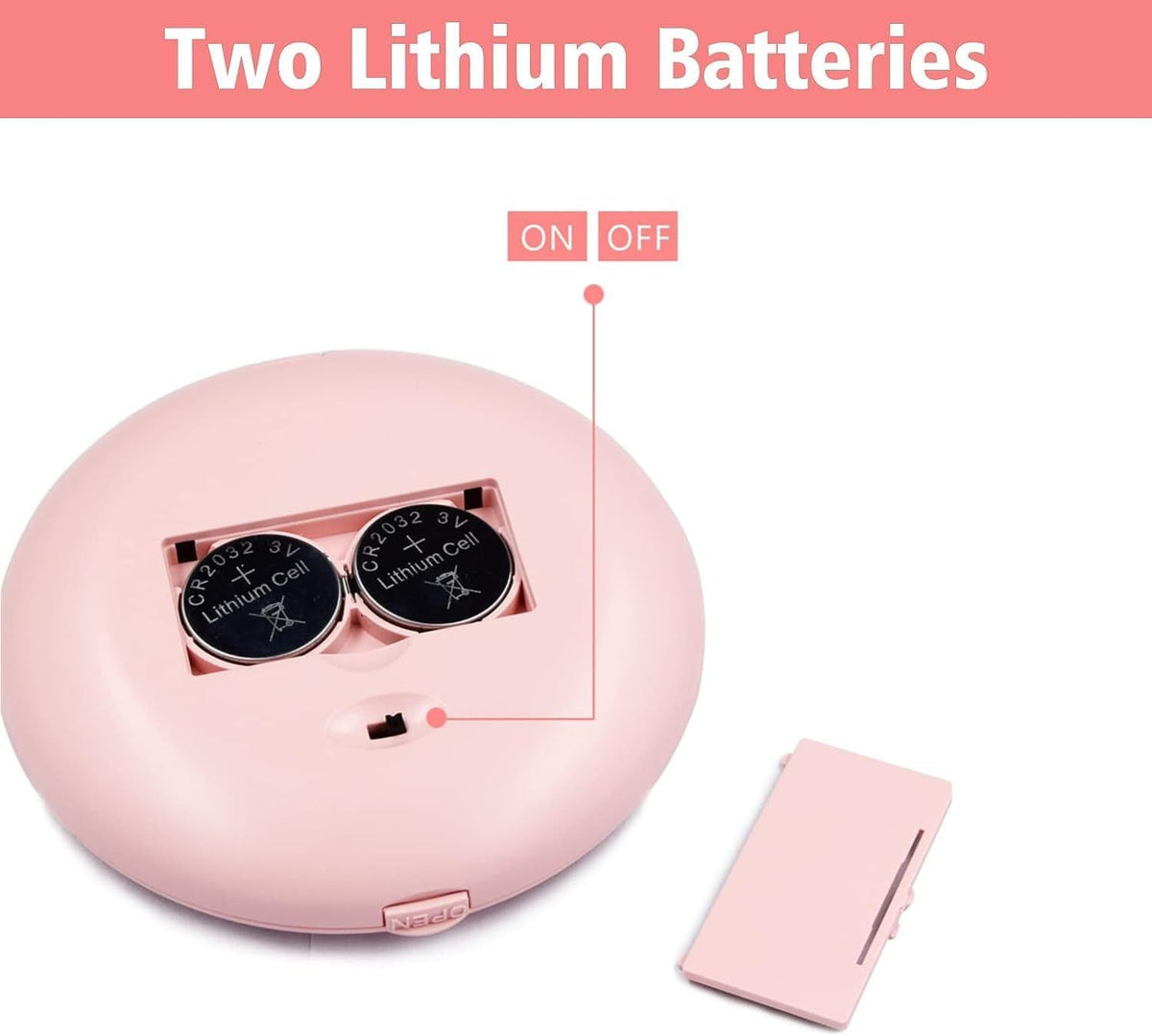 LED Compact Mirror with 1x/10x Magnification for Purses,2-Sided, Folding, Handheld, Round, Small Pocket Makeup Mirror with Lights
