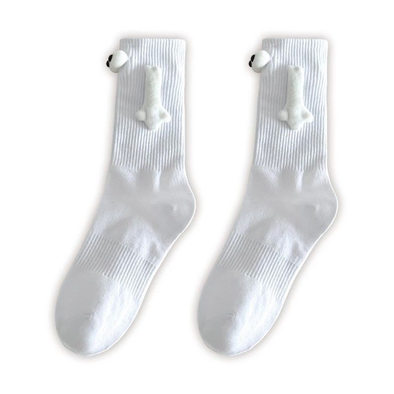 Couple Holding Hands Socks ，Funny Magnetic Suction 3D Doll Socks ，Birthday Christmas Gifts for Valentines Him and Her-2pcs
