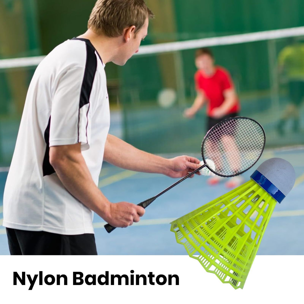 Strong Elasticity Shuttlecock 12pcs Nylon Badminton Shuttlecocks Stable Durable Feather for Youth Players Indoor/Outdoor