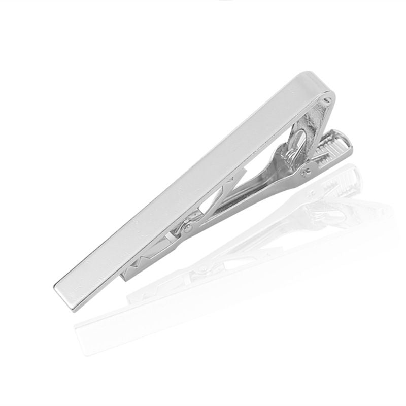 Men's Skinny Tie Clip Set with Gold Silver Black 3 Tone, More Can Reflect The Modern Fashionable Breath.